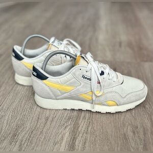 Reebok Classic Nylon ‘Chalk Collegiate Navy’ Sneakers Men’s Size 8